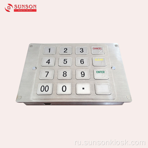 Зашифрованная контактная панель небольшого размера для автоматических платежных киосков